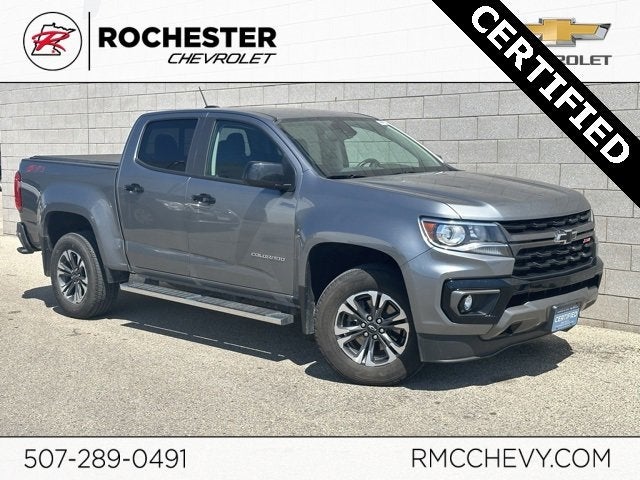 Certified 2021 Chevrolet Colorado Z71 with VIN 1GCGTDEN6M1203167 for sale in Rochester, Minnesota