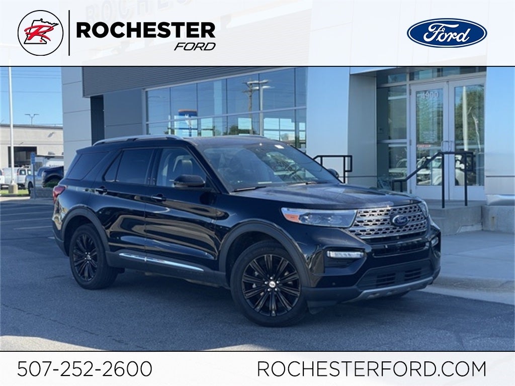 2022 Ford Explorer Limited w/ Twin Panel Moonroof + Heated Steering Wheel